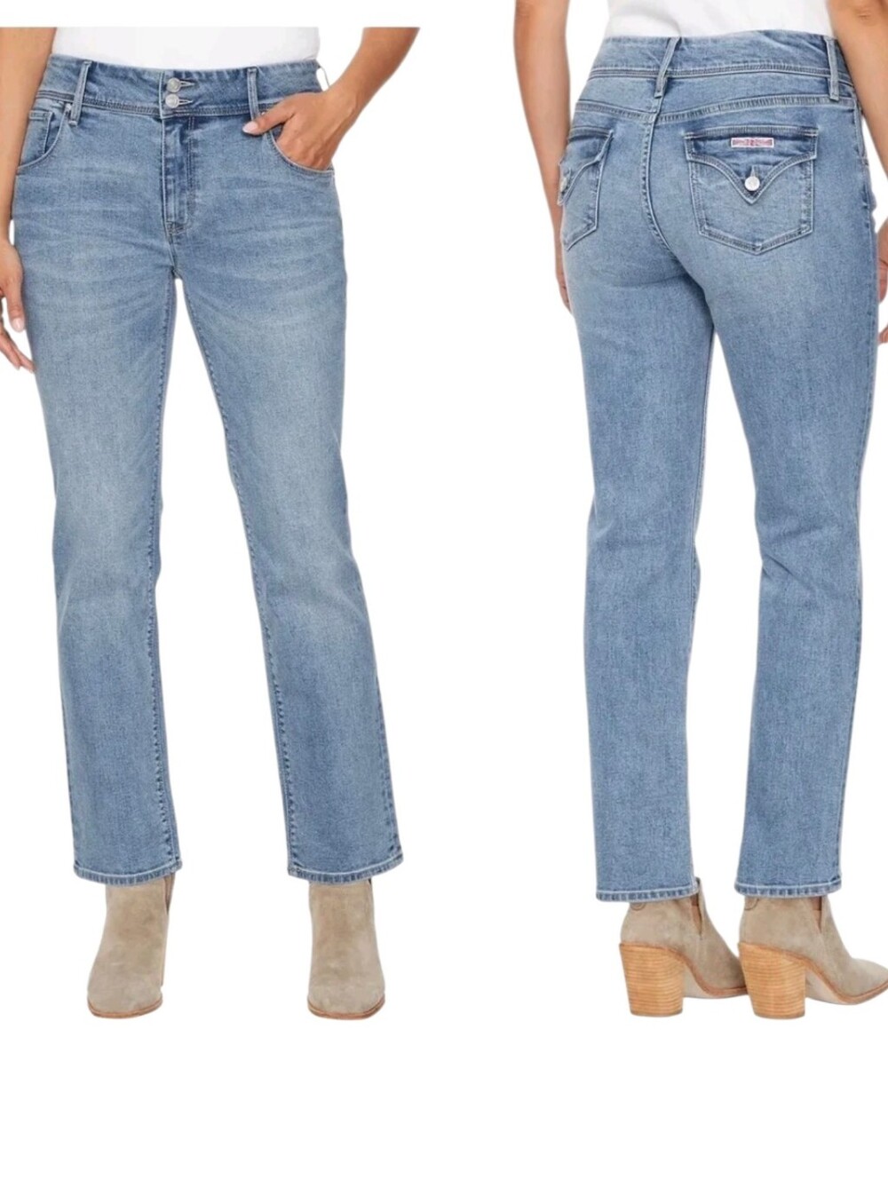 Women's Hudson Straight Leg Light Wash Jeans Sz 2